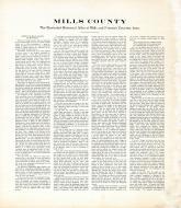 Mills County History 1, Mills and Fremont Counties 1910